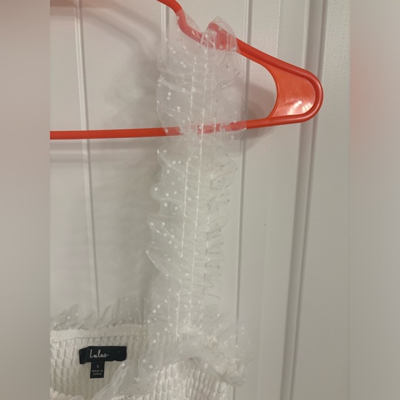 Darling Dancer White Swiss Dot Ruffled Tiered Mini Dress - Picture 14 of 16